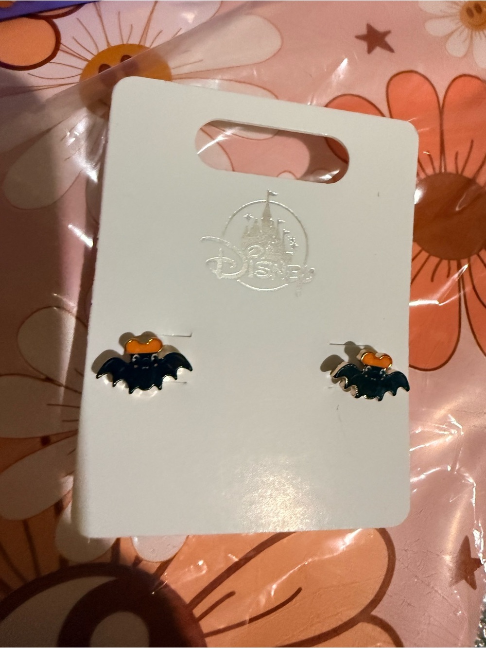 2026 Disney Parks Cutie Halloween Mickey Mouse Bat Earrings New